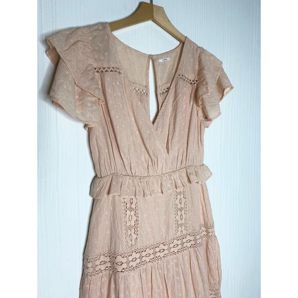 TULAROSA Ellianna Cream Eyelet Lace Tiered Cotton Maxi Prairie Dress US SMALL - Picture 15 of 16